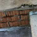 How do you repair a damaged concrete patio?
