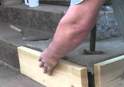 How to repair concrete steps?